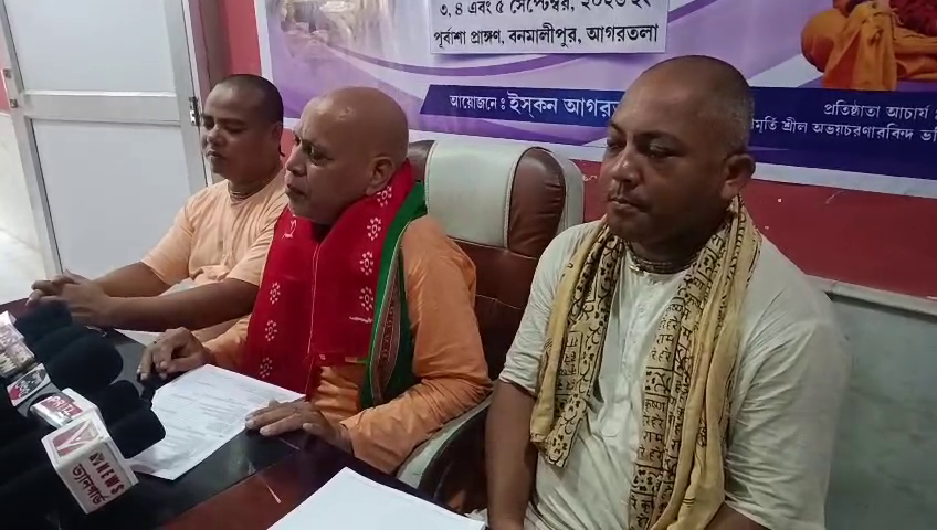 ১৪০টি রাষ্ট্রেও হবে অনুষ্ঠান, এবারো শ্রীকৃষ্ণের জন্মাষ্টমী উৎসব পালন করবে ইসকন আগরতলা 